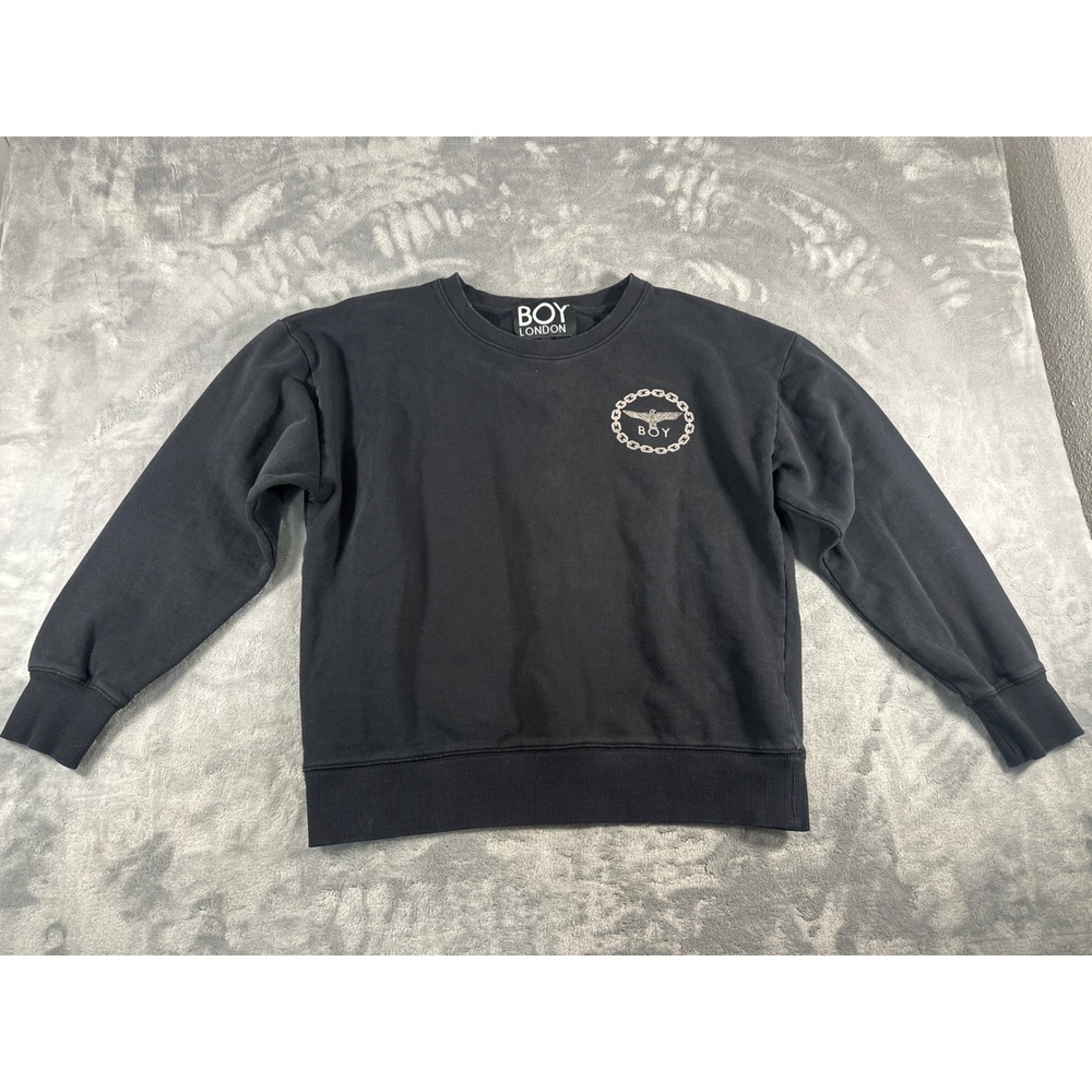 Boy London Black Eagle Logo Graphic Crewneck Sweatshirt Mens Medium Streetwear